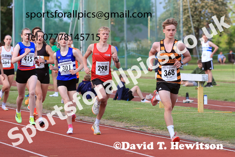 3000 metres, 2026 NEGP 2, Monkton Stadium, Wednesday, May 27th. Photo: David T. Hewitson/Sports for All Pics